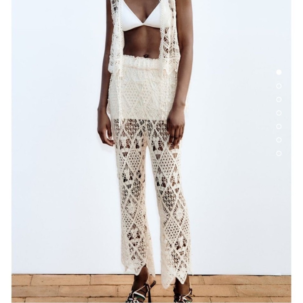 Zara crochet pants